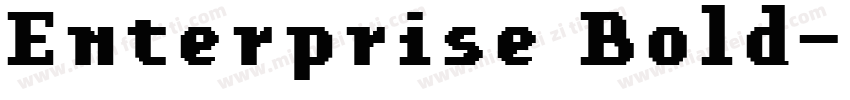 Enterprise Bold字体转换